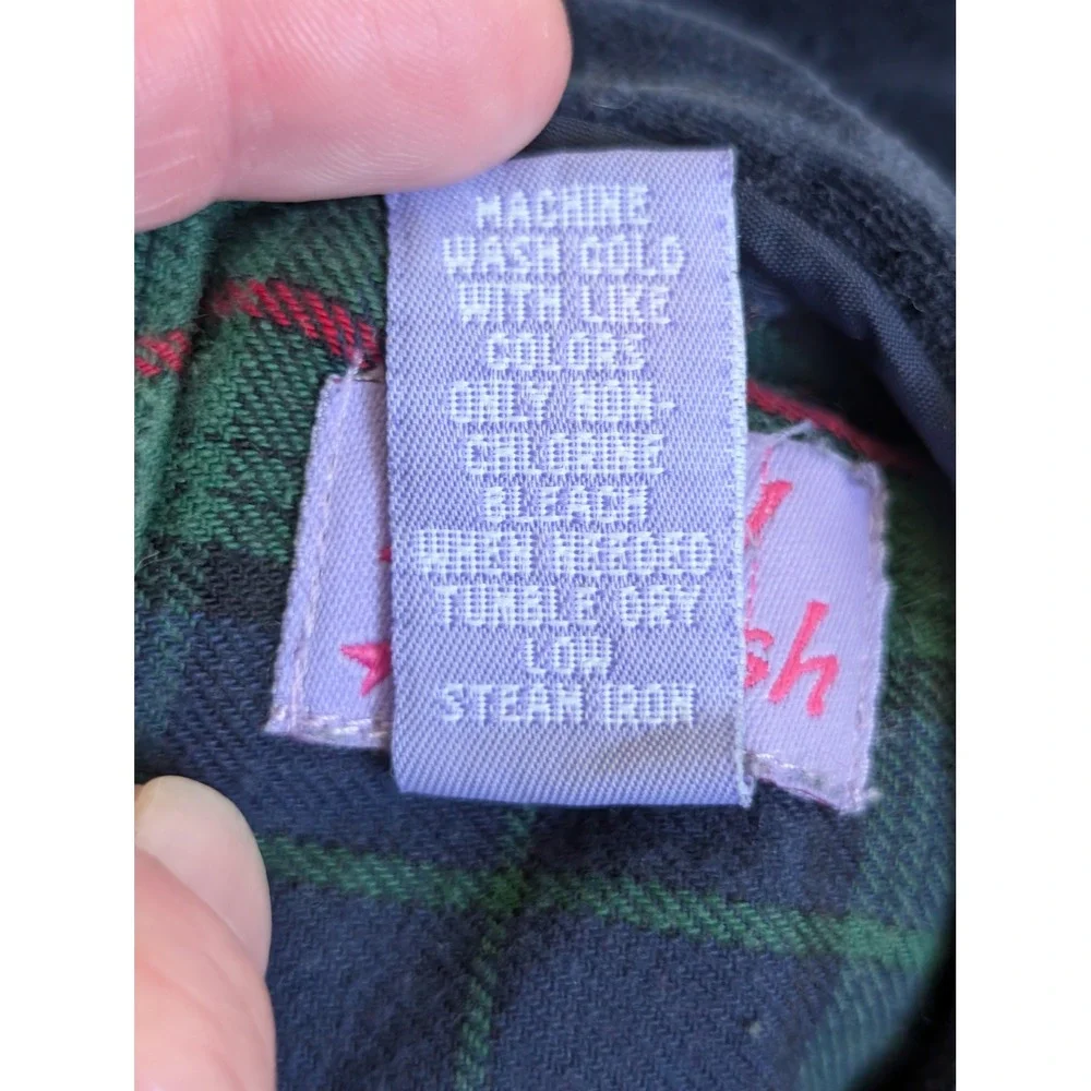 ANGEL FISH Tartan Plaid Holiday‎ Dress Girls 3T Green Navy Smocked Christmas
